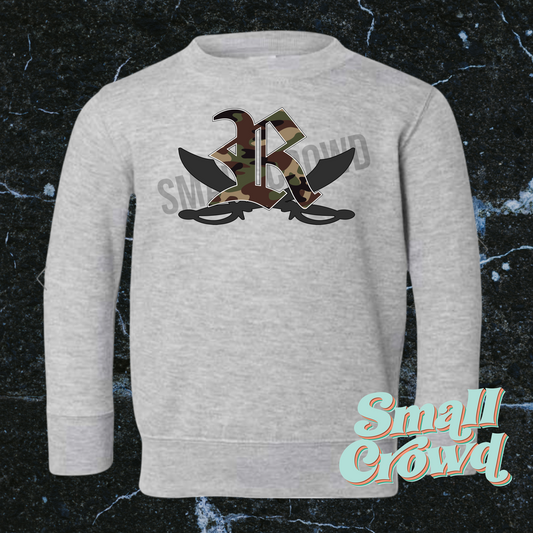 Riverside Rebels Camo logo - Heather Grey