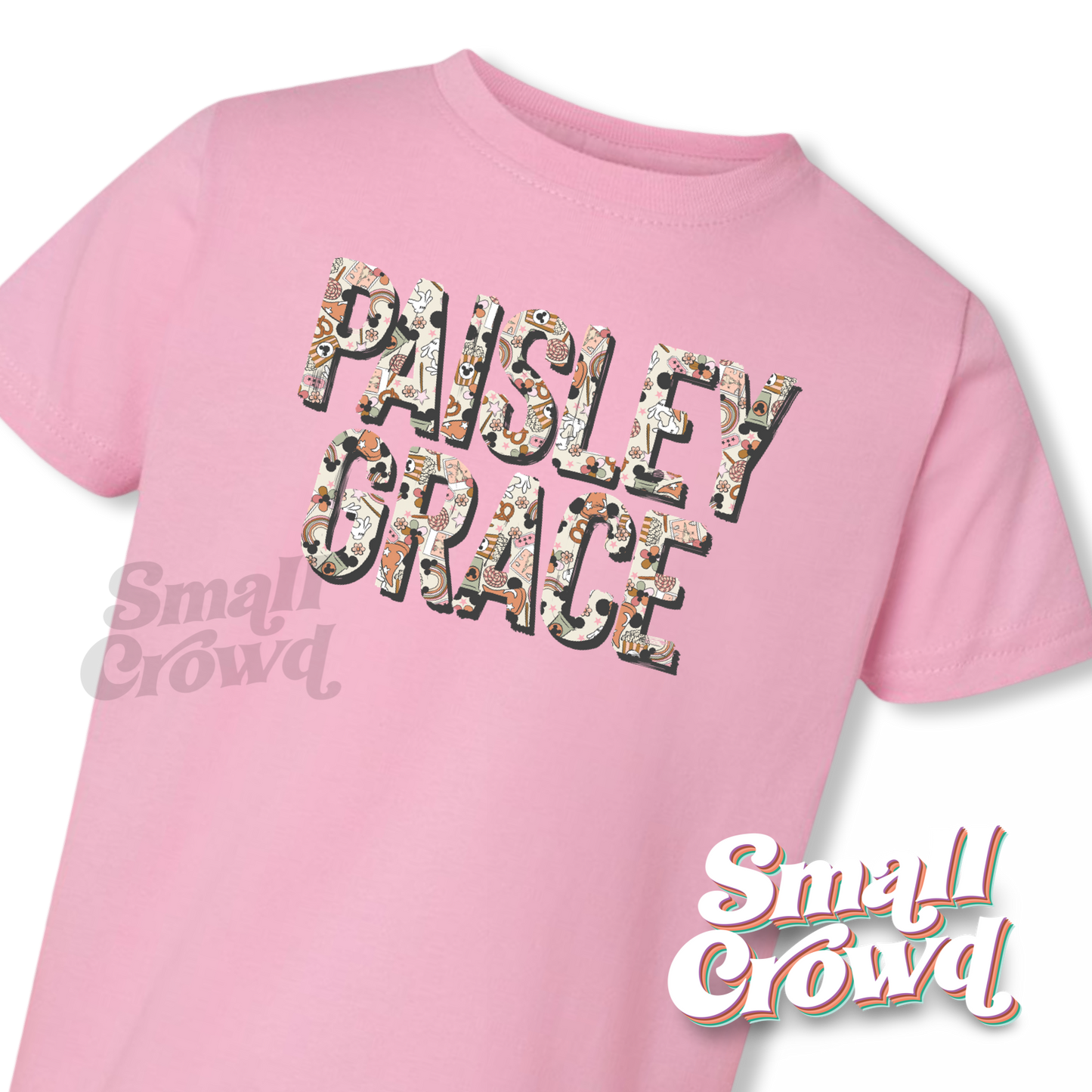 Magic Mouse OG Name Tee - Pink