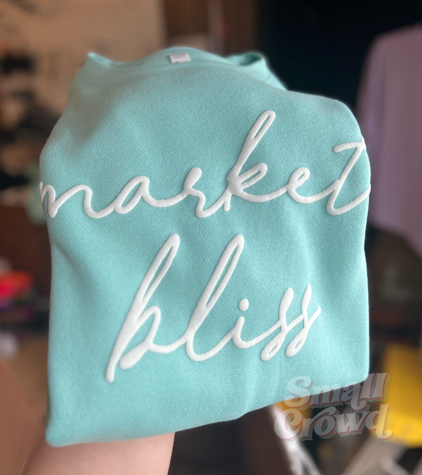 Custom Puff - White (glow in the dark) thin Script on Chill