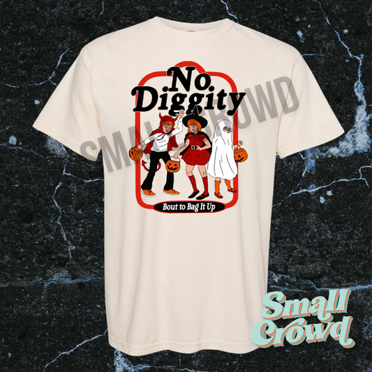 No Diggity - Trick or Treat - Ivory tee