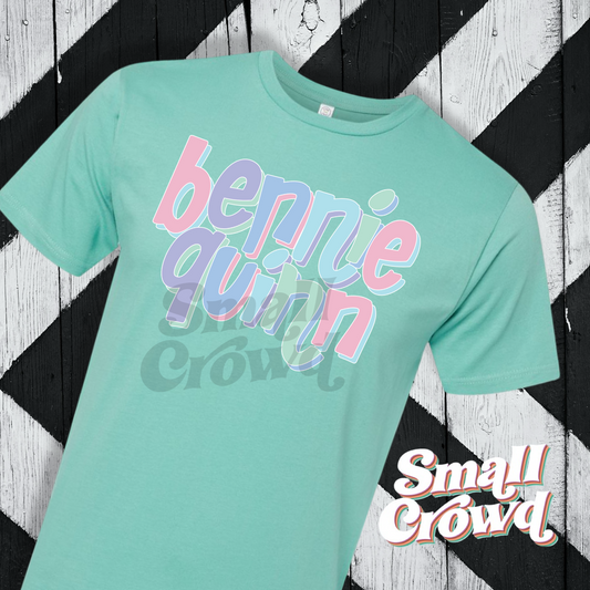 Custom Pastel Name tee - Saltwater