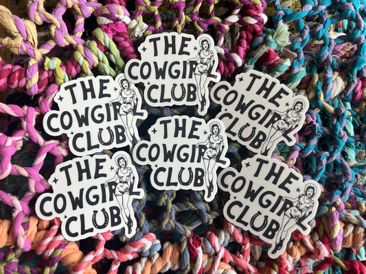 Cowgirl Club - Laptop/Waterbottle Sticker