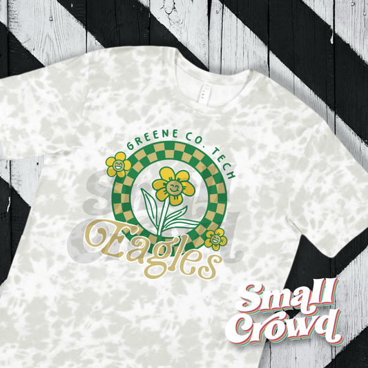 GCT Eagles Cool Girl Check Tee - haze tie dye