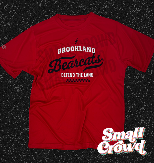 Brookland Bearcats Cool Athletic Design - Moisture Wicking Tee - Red