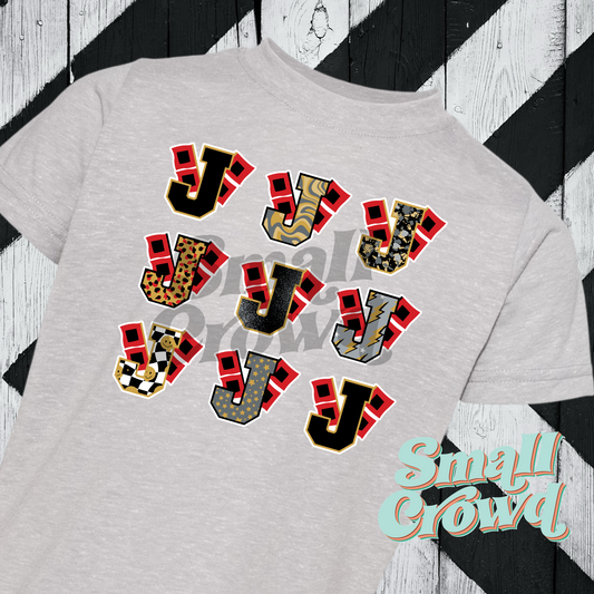 Jonesboro Hurricane Patterns - Grey Tee (rabbit skins/LAT)