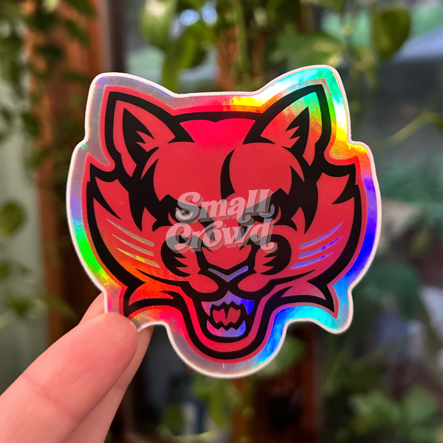 Holographic Bearcat logo- Laptop/Waterbottle Sticker