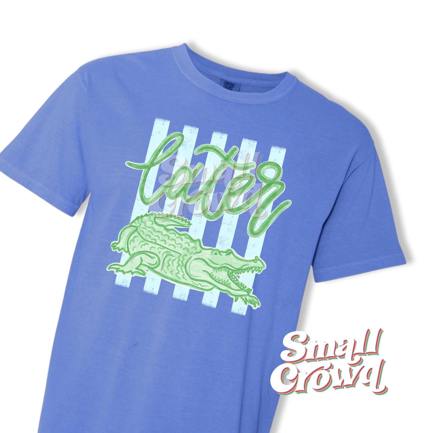 Later Gator - Flo Blue - Comfort Colors Youth Short Sleeve Tee [front only]