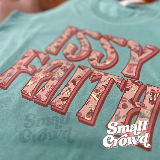 Cowgirly Custom Name tee - Saltwater