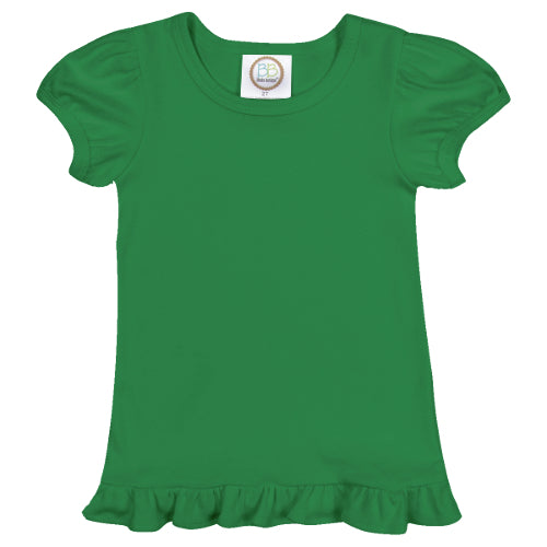 St. Patty's Pop Custom Name Girl’s Short Sleeve RuffleTee