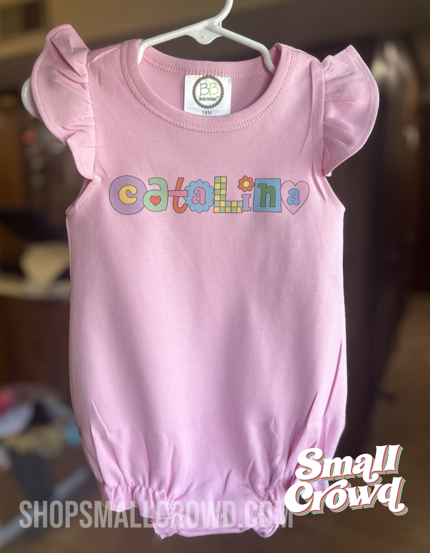 Girly Pop Bubble ruffle Tank - pink