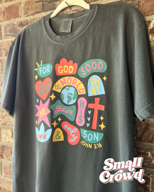 John 3:16 on PEPPER - Adult Graphic Tee/Tank