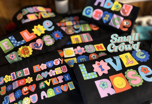 Custom Girly Pop Name - Black