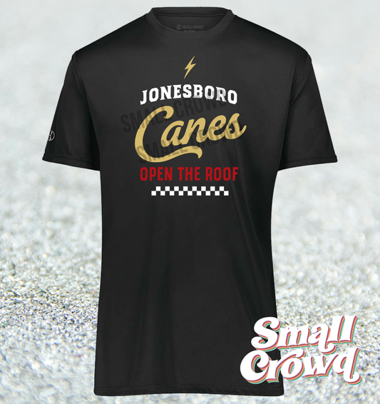 Jonesboro Canes Cool Athletic Design - Moisture Wicking Tee - Black