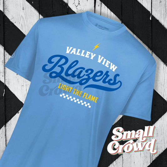 Valley View Cool Vintage - *Moisture Wicking Tee* - Carolina blue