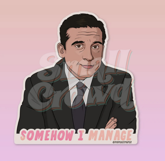 Somehow I Manage - Laptop/Waterbottle Sticker