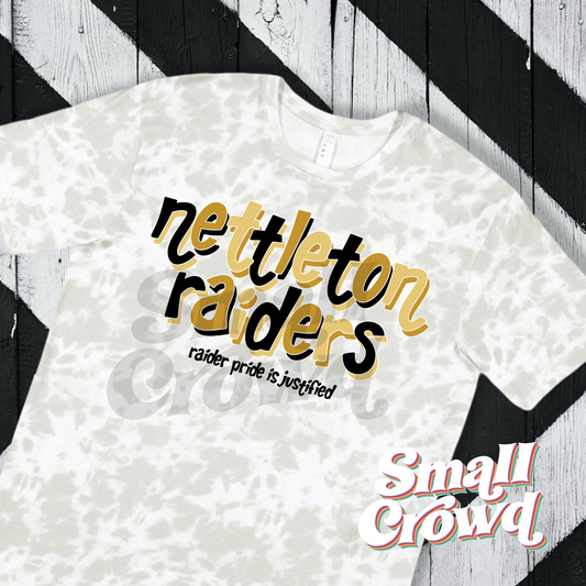 Nettleton Raiders Double Doodle Tee - haze tie dye
