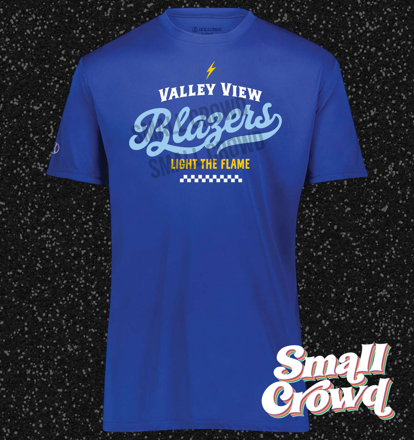 Valley View Blazers Cool Athletic Graphic - Moisture Wicking Tee - Royal Blue