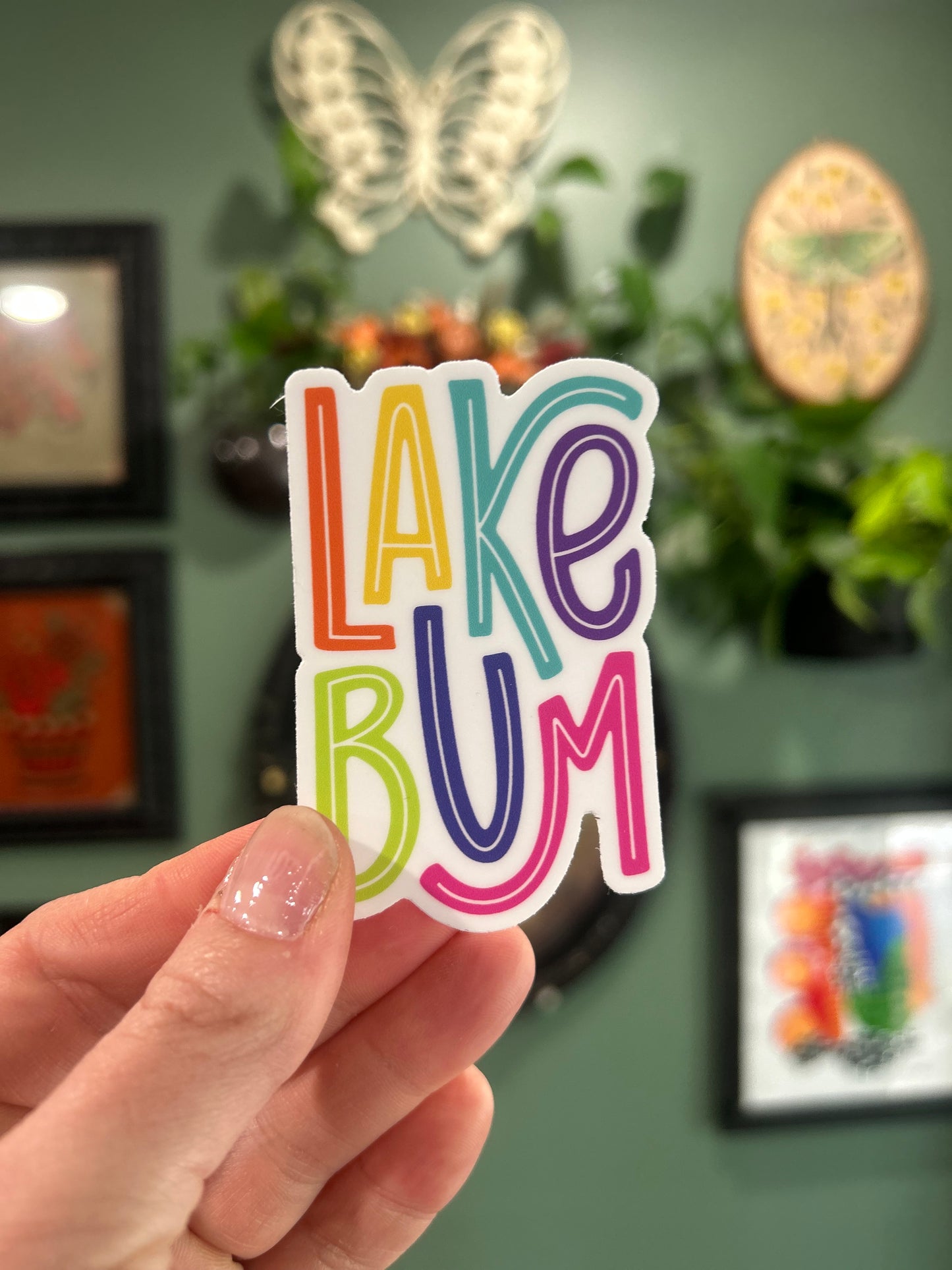 Lake Bum - Laptop/Waterbottle Sticker