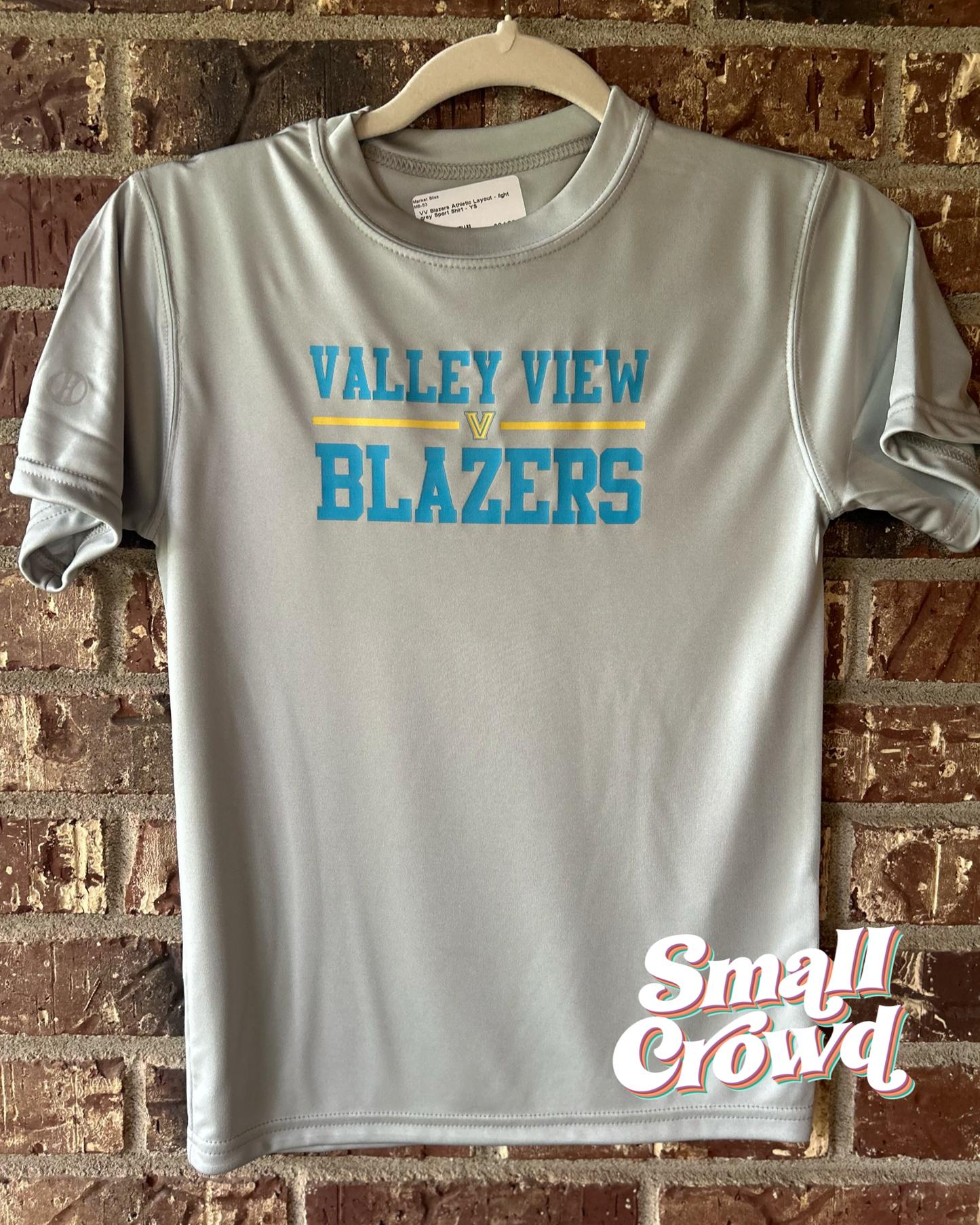 Valley View Trad Athletic Stack - Moisture Wicking Tee - Silver