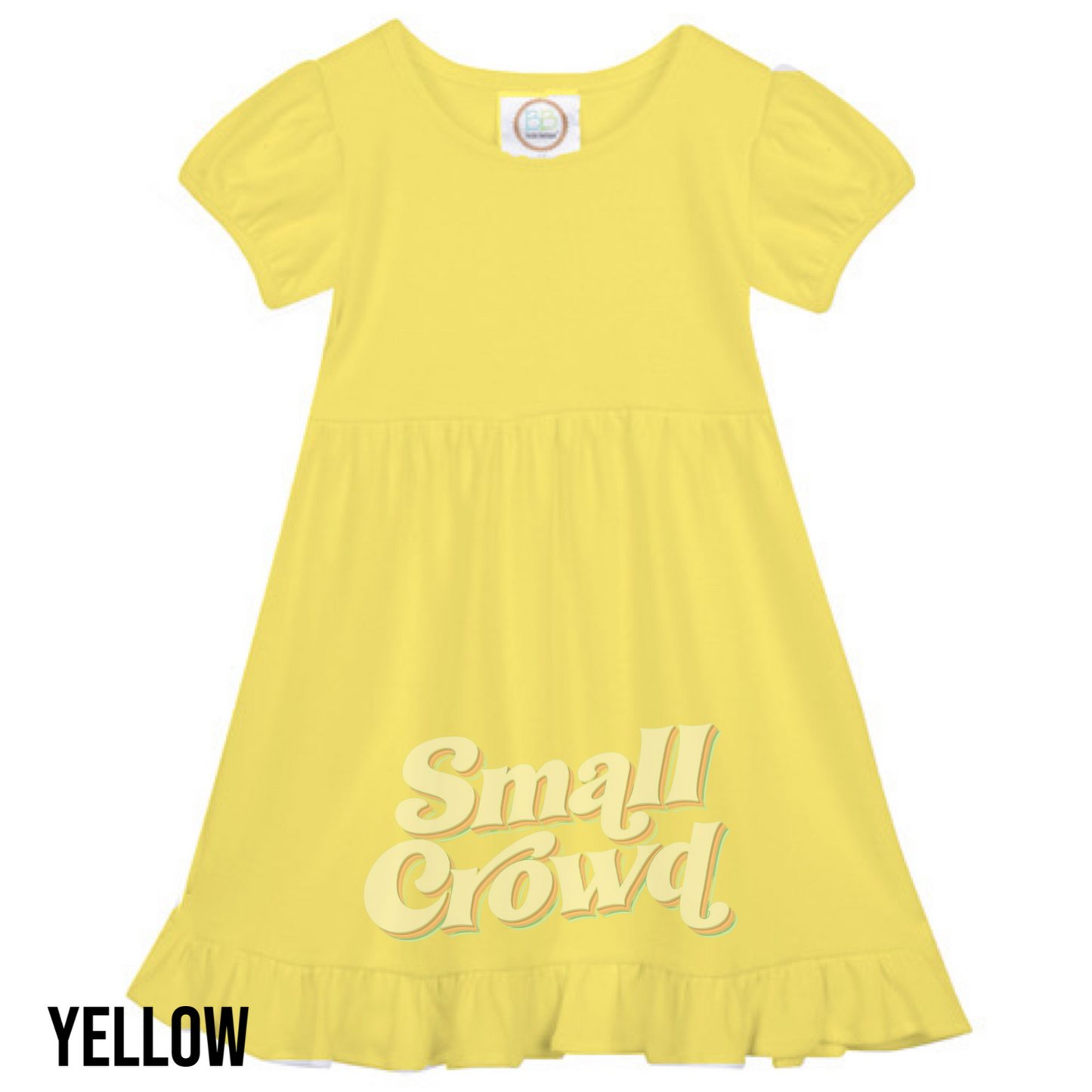 Groovin Flowers Name - Ruffle Dress short sleeve