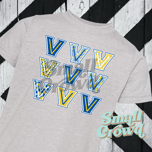 Valley View Blazers Patterns - Grey Tee (rabbit skins/LAT)