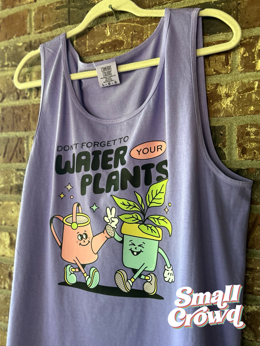 Water Your Plants - Violet - Adult Graphic Tee/Tank