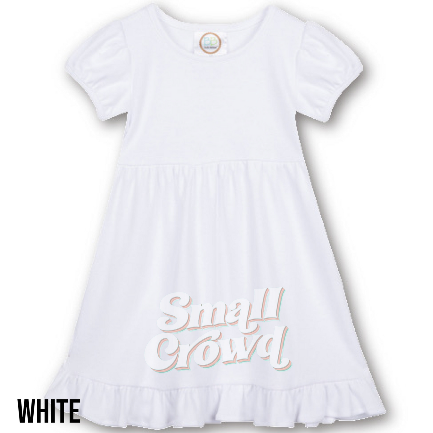 White Puff | Script Name - Ruffle Dress short sleeve