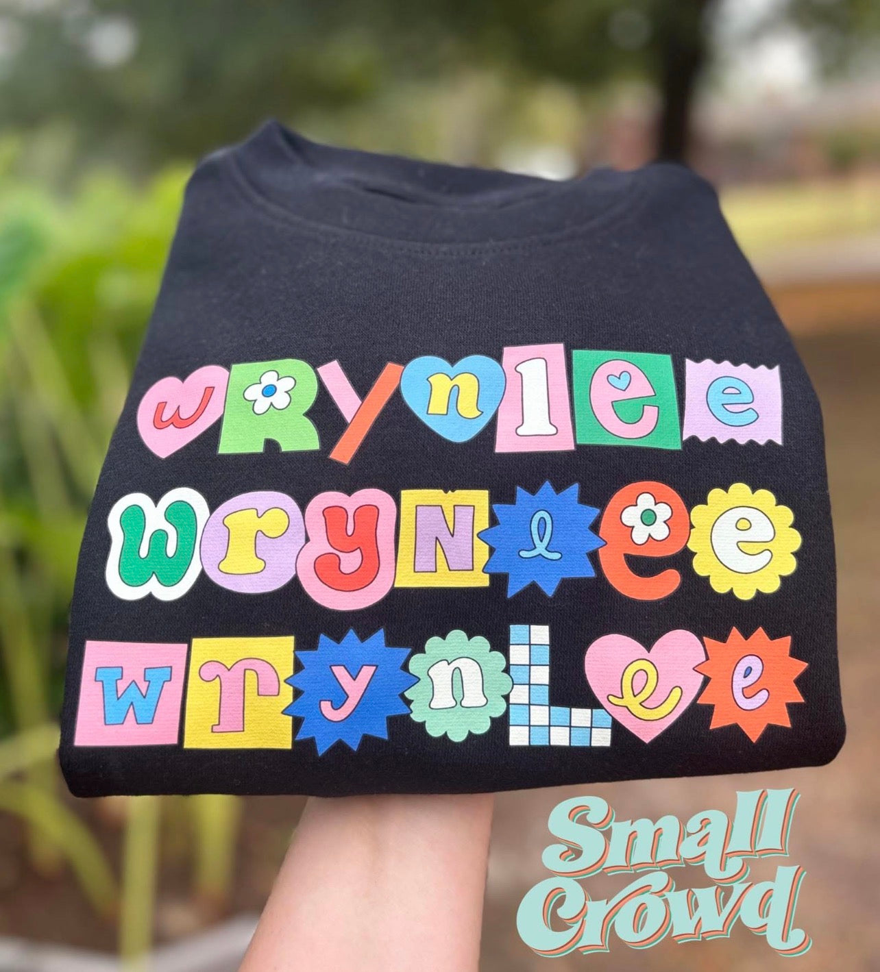 Custom Girly Pop Name - Black