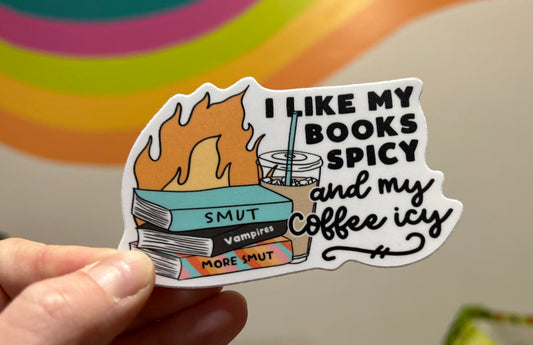 I Like My Books Spicy - Laptop/Waterbottle Sticker