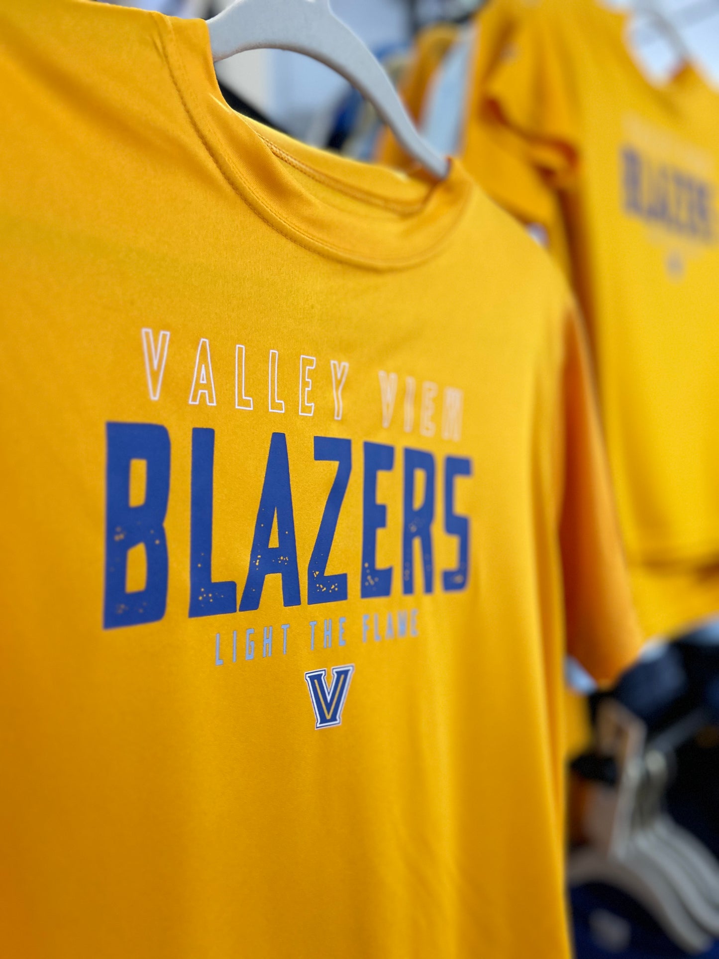 Valley View Blazers LTF - Moisture Wicking Tee - GOLD