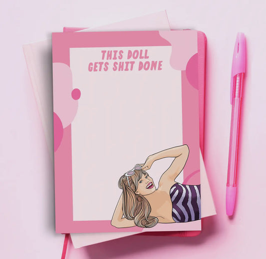 This Barbie Get Shit Done Notepad