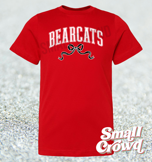 Bearcats Coquette School Tee - red shirt