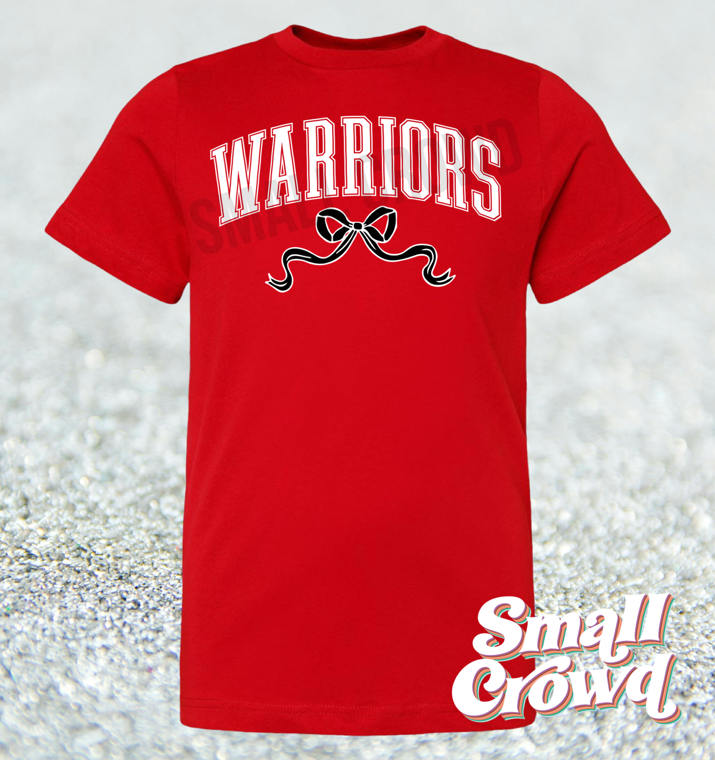 Warriors Coquette School Tee - red shirt