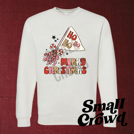 Merry Christmas Pennant - Heather Natural