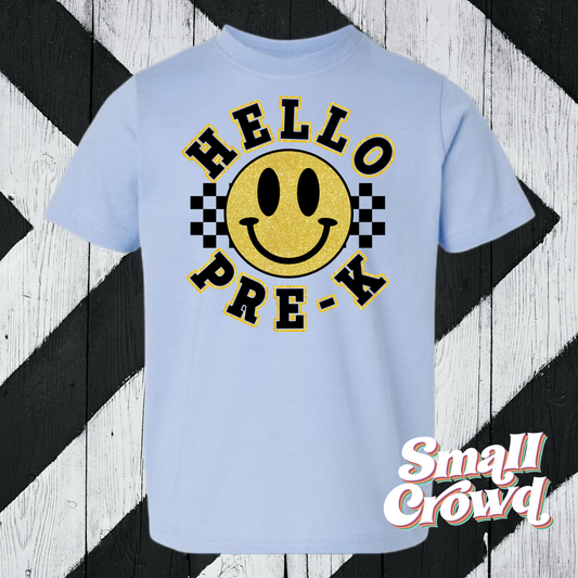 Smiley Grade Level - Light Blue (LAT & Comfort Colors) Prek - 5th