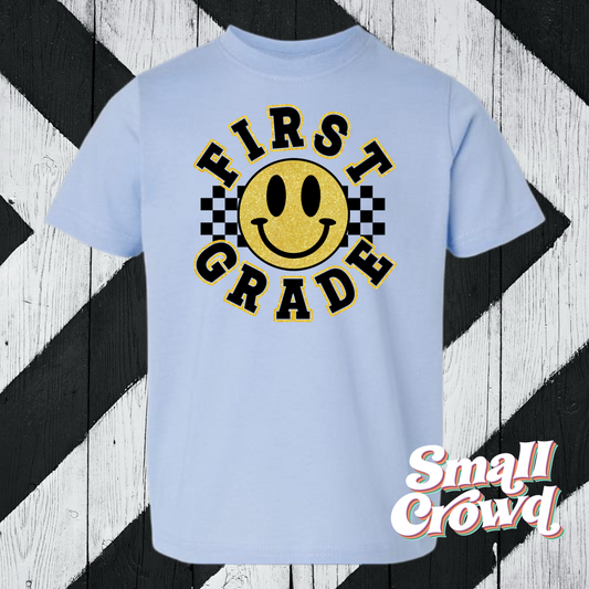 Smiley Grade Level - Light Blue (LAT & Comfort Colors) Prek - 5th