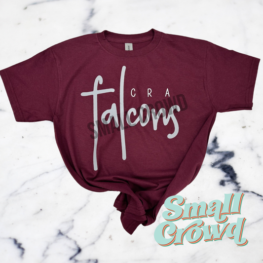 CRA Falcons Script - Maroon