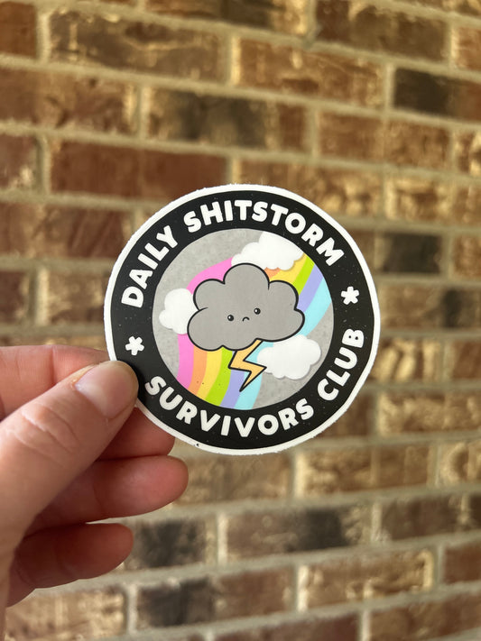 Shitshow survivor badge - Laptop/Waterbottle Sticker