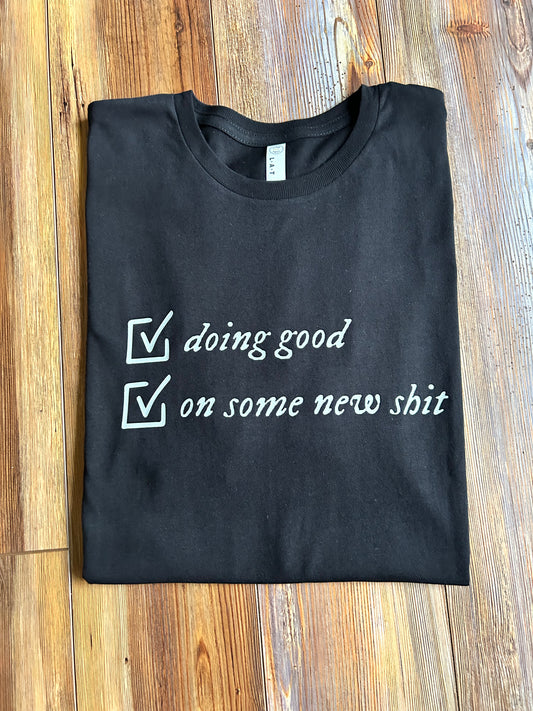 Doing good (check) - black