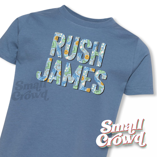 Blue Floaties OG Name Tee - Indigo