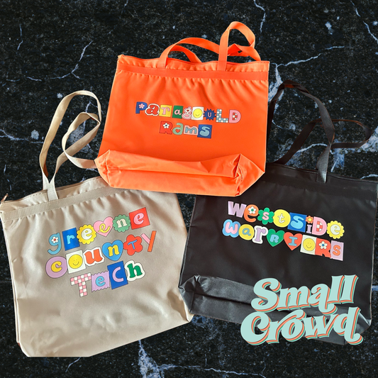 Girly Pop Zipper Tote