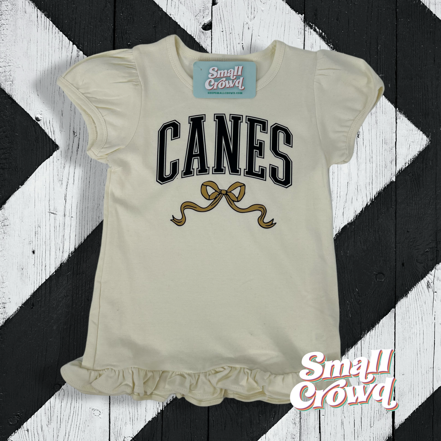 Canes Coquette Ruffle Top