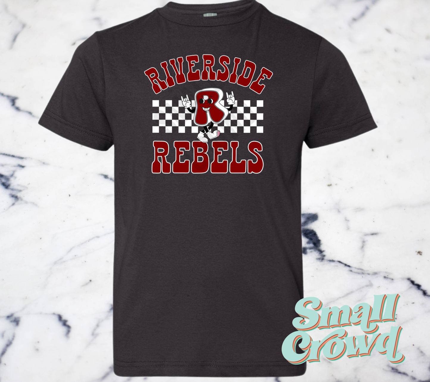 Riverside Rebels Retro Character Tee - black