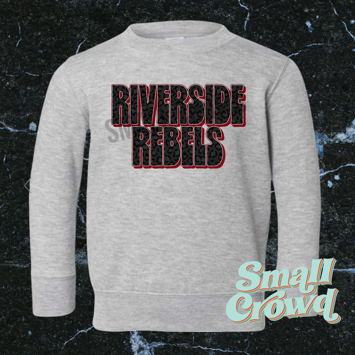 Riverside Rebels Black Leopard- Heather Grey