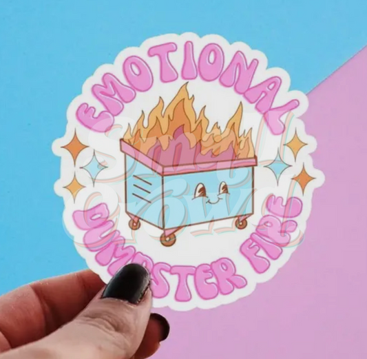 Emotional Dumpster Fire - Laptop/Waterbottle Sticker