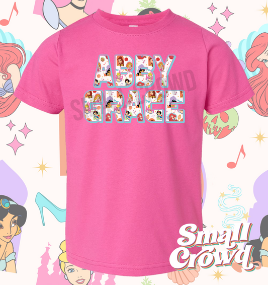 Princess Custom Name - Raspberry