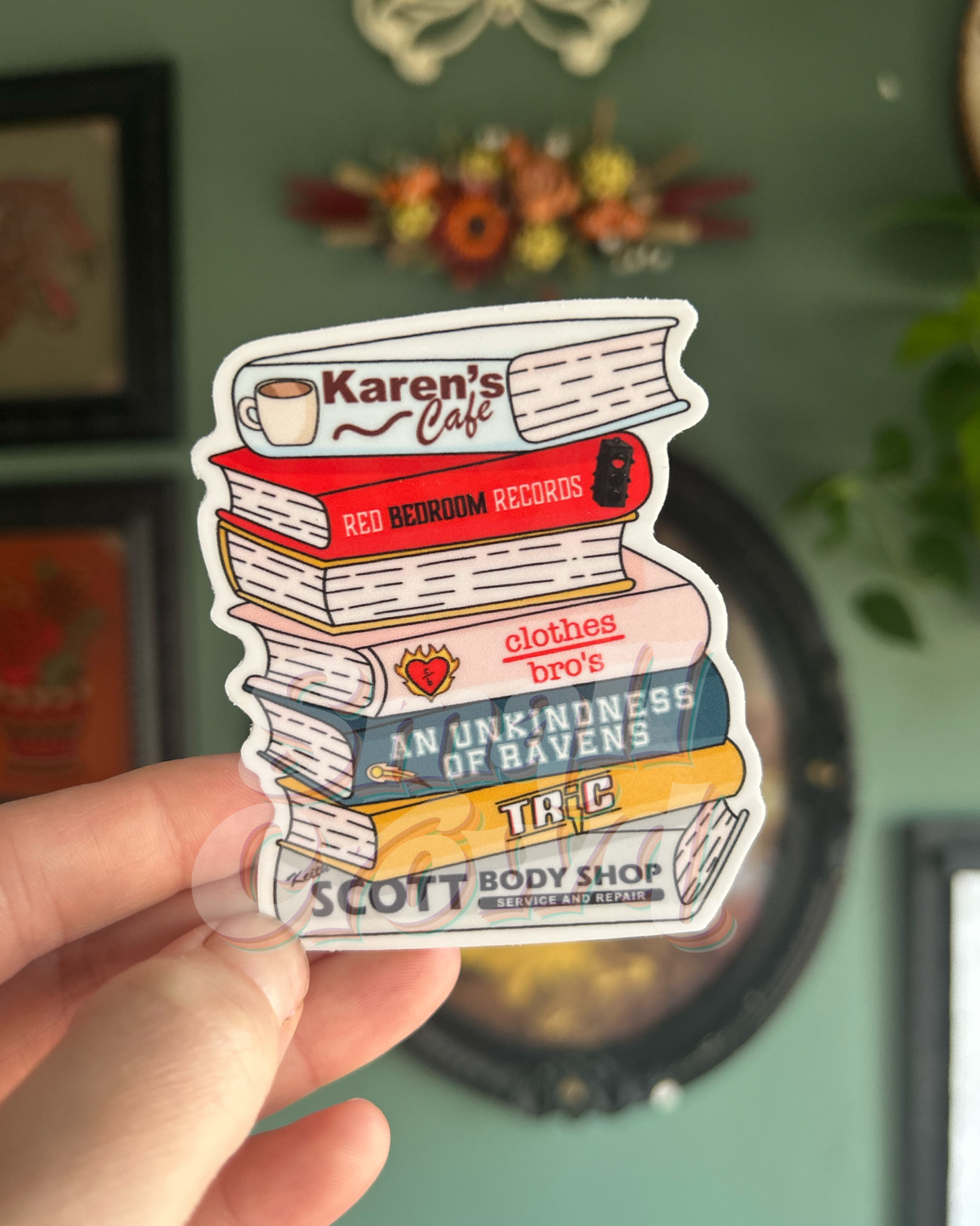 OTH book stack - Laptop/Waterbottle Sticker