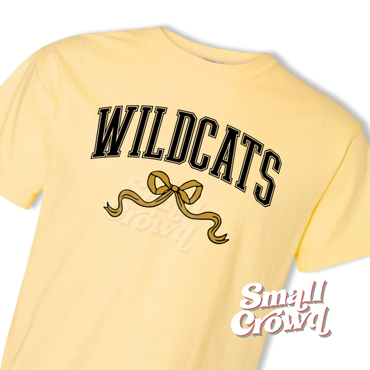 Wildcats Coquette Bow - Butter