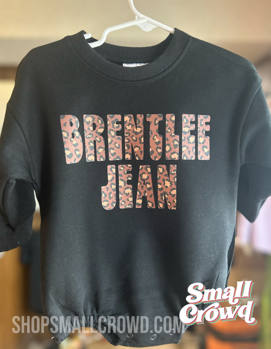 Leopard Bubble Sweatshirt - Black