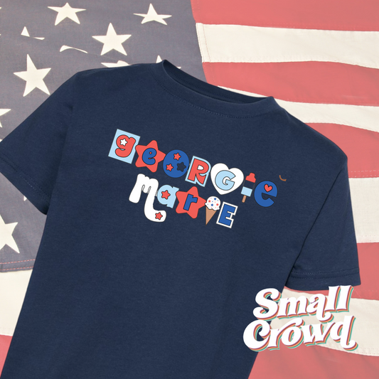 Patriot POP Custom Name - navy